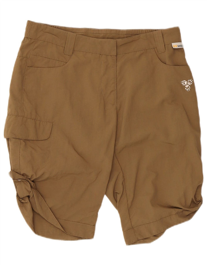 Pantaloni scurti cargo Jack Wolfskin pentru femei UK 8/10 Small W30 Bej Poliamidă