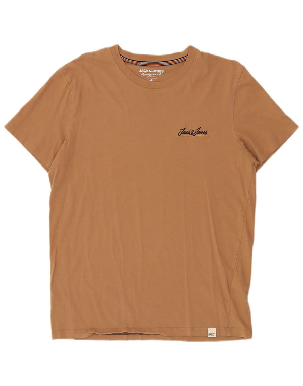 Jack & Jones Tricou Bărbați Top Mare Maro Bumbac