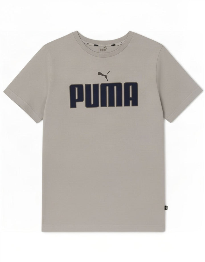Tricou grafic pentru bărbați Puma Top, bumbac, gri mediu