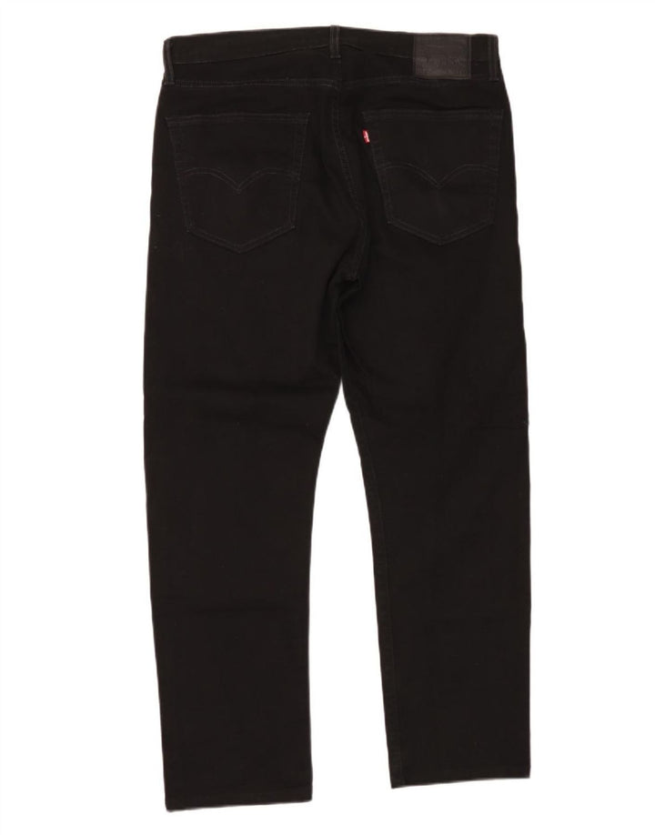 Blugi conici pentru bărbați Levi's 502 W36 L29 bumbac negru
