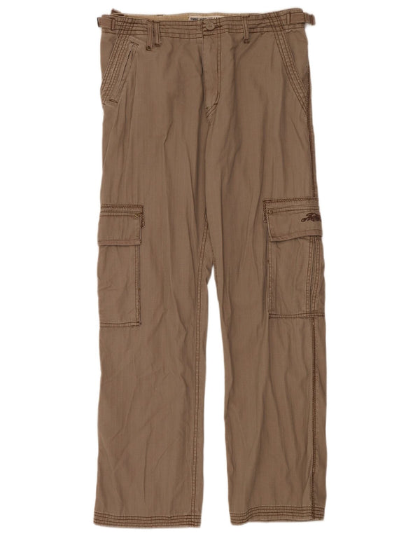 Pantaloni Cargo Drepți Animal Bărbați L34 L32 Bej Bumbac