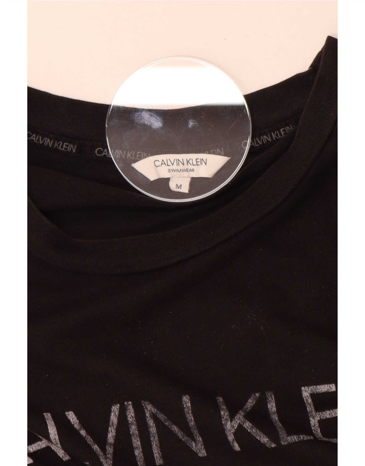 Tricou grafic Calvin Klein pentru bărbați Top mediu negru