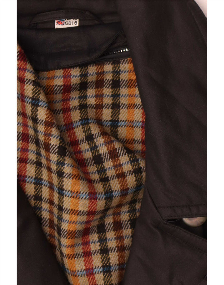 Trenci supradimensionat pentru femei vintage UK 16 mare negru