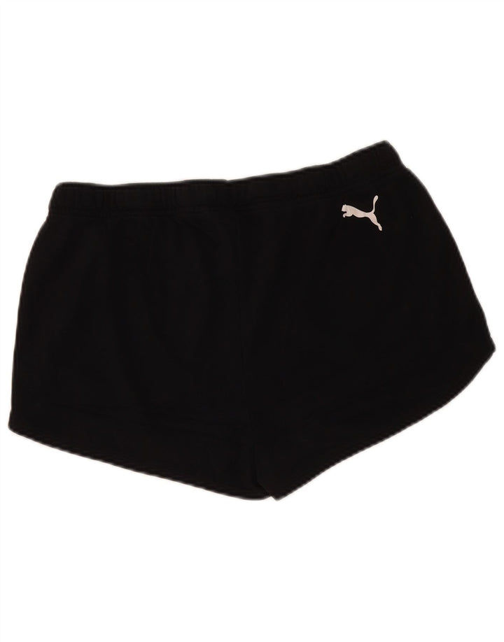 Pantaloni scurti sport grafic PUMA pentru femei UK 14, mari, negru, poliester
