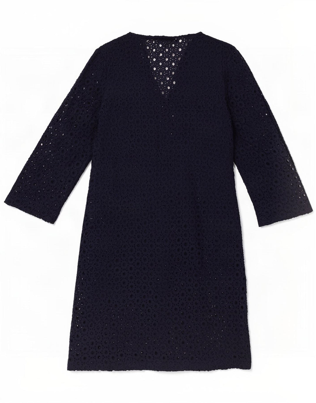 Rochie de bază cu mâneci 3/4 pentru plajă pentru femei The White Company UK 10 Mic bleumarin