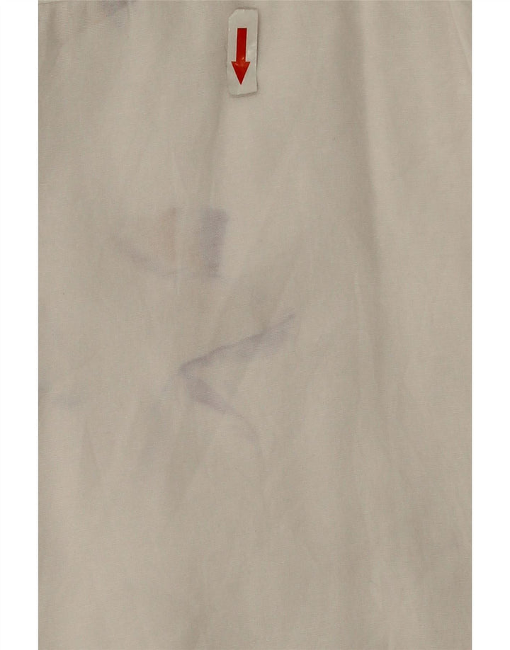 Cămașă supradimensionată pentru femei Zara UK 14, bumbac alb mediu