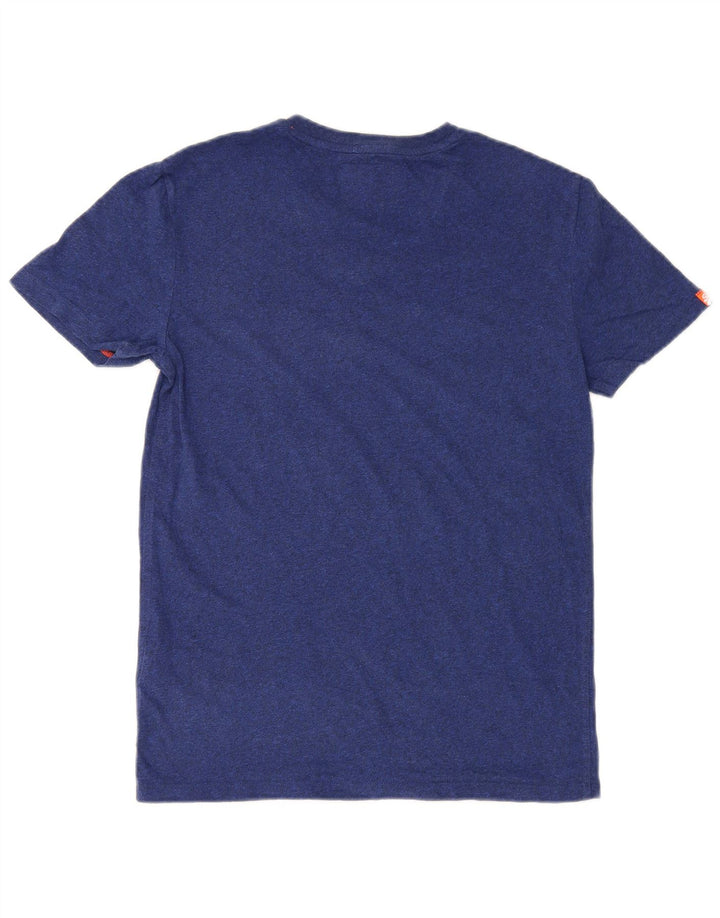 Tricou pentru bărbați Superdry Top mic din bumbac bleumarin