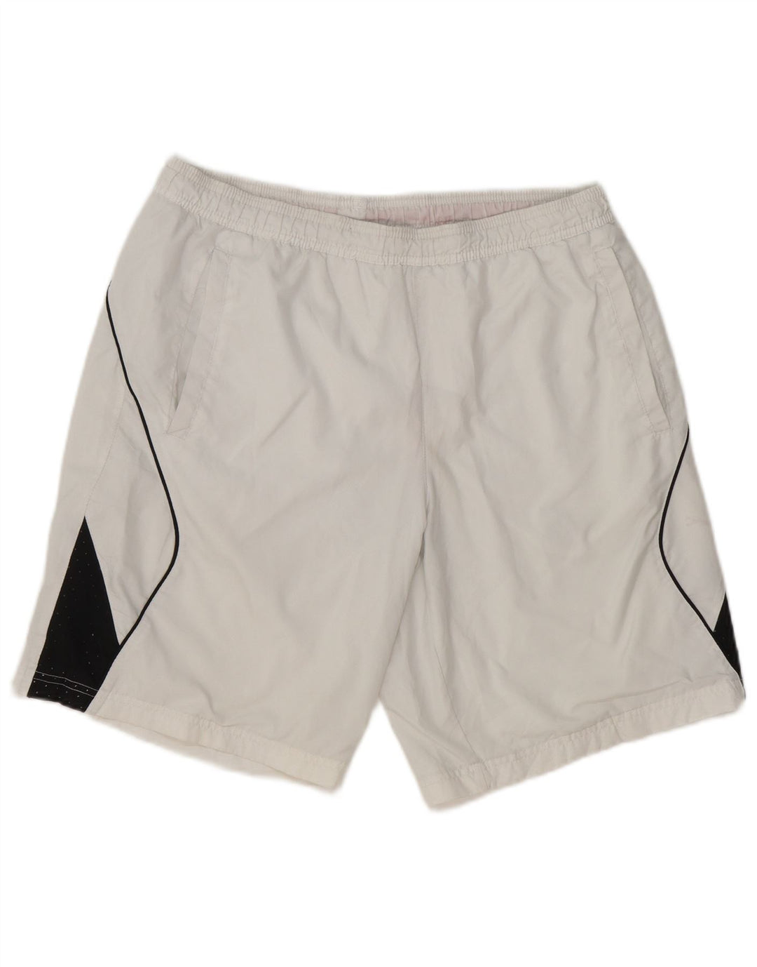 Pantaloni scurți sport Puma pentru bărbați, alb mediu, poliester color bloc