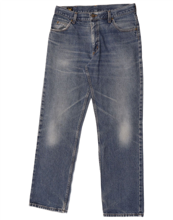 Blugi Lee Brooklyn Straight pentru bărbați W34 L32 Bumbac albastru
