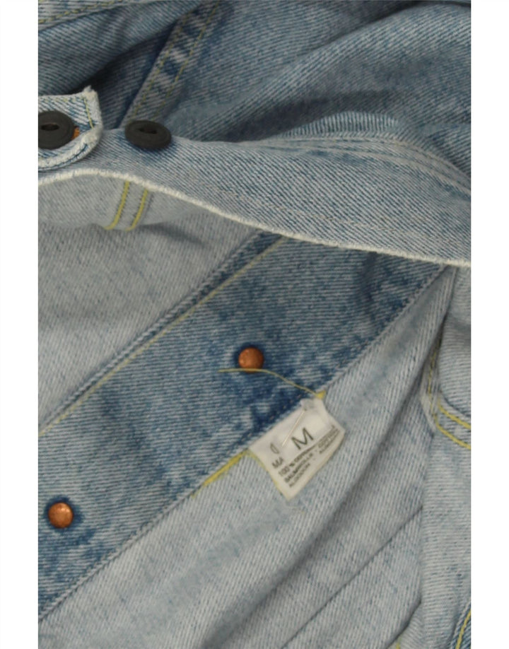 CHARRO Womens Crop Denim Jacket UK 14 Medium Blue Cotton Vintage Charro and Second-Hand Charro from Messina Hembry 