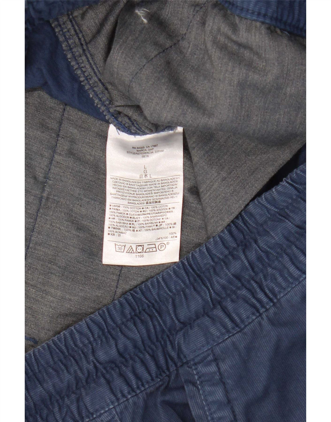 Pantaloni scurți chino pentru bărbați Gap, mari W36, bumbac bleumarin