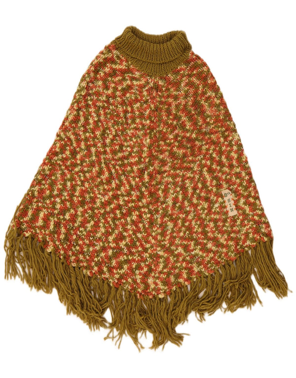 Jumper poncho pentru femei Eighth Sin, mărime unică, multicolor, cu pete acrilice
