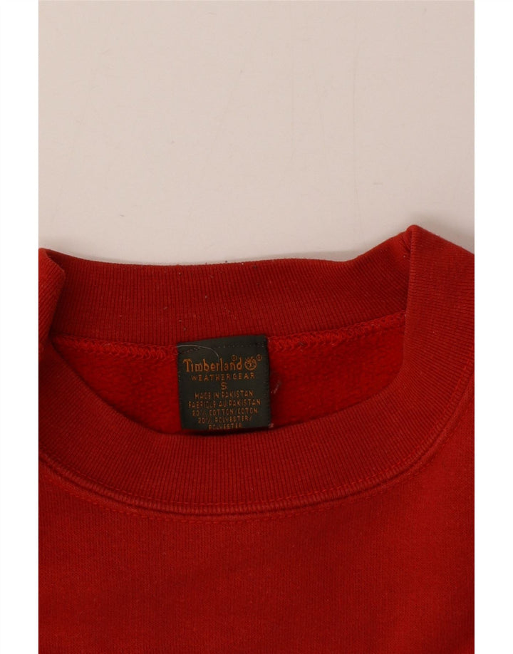 Hanorac grafic pentru bărbați Timberland Jumper mic, roșu, bumbac