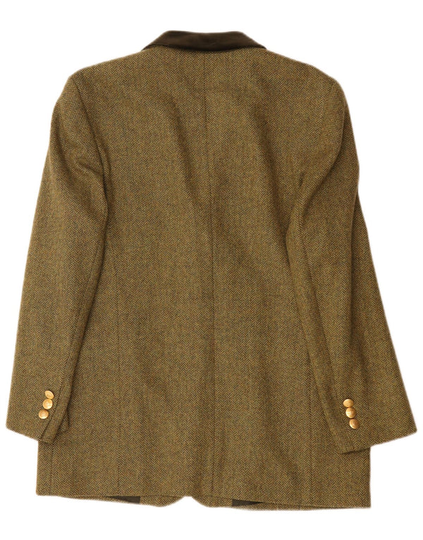 Jachetă Blazer pentru femei Basler, cu 3 nasturi, UK 16, mare, verde, Heringbone Classic