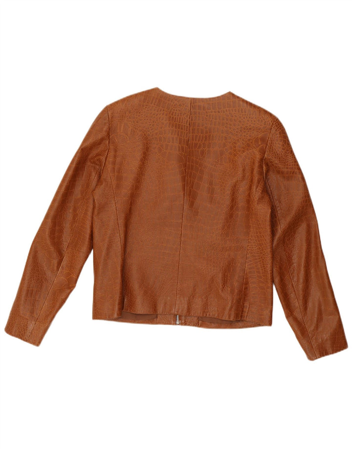 Jachetă Giorgio Mobiani pentru femei UK 12 Medium Brown Animal Print