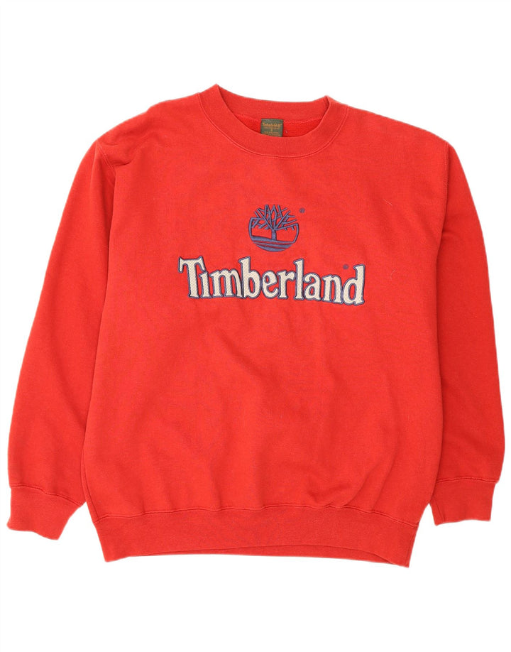 Hanorac grafic pentru bărbați Timberland Jumper mic, roșu, bumbac