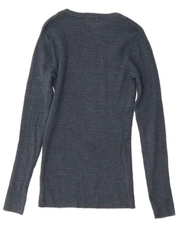 Pulover pentru femei Fat Face cu gât de barcă UK 8 Small Blue