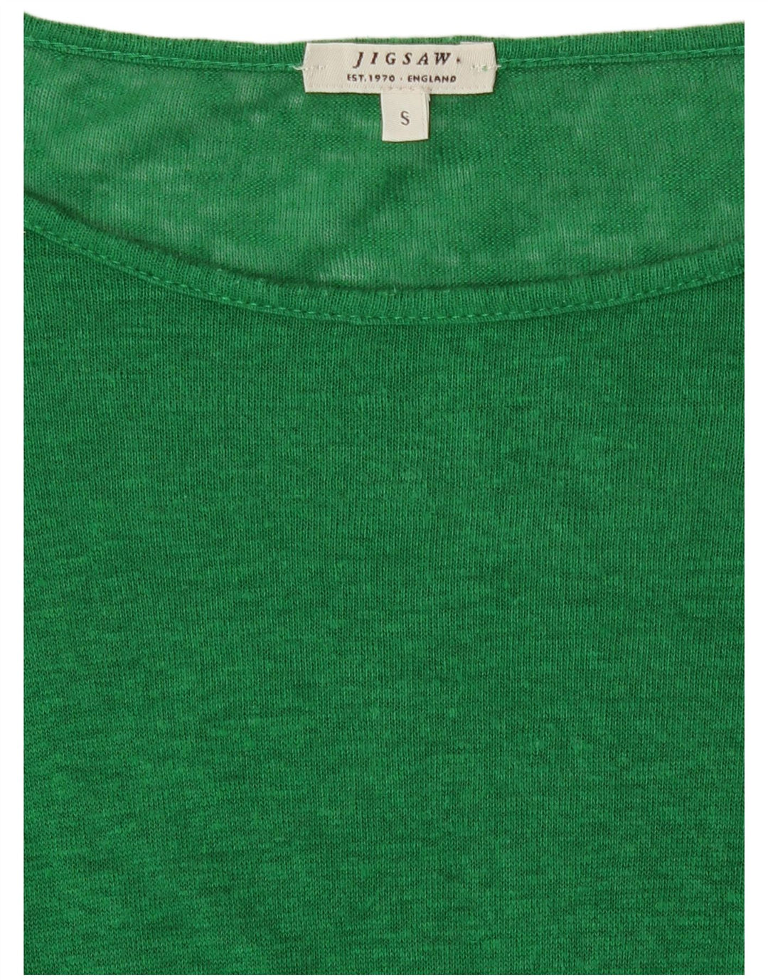 Jigsaw Top supradimensionat pentru femei cu mânecă lungă UK 10 Small Green