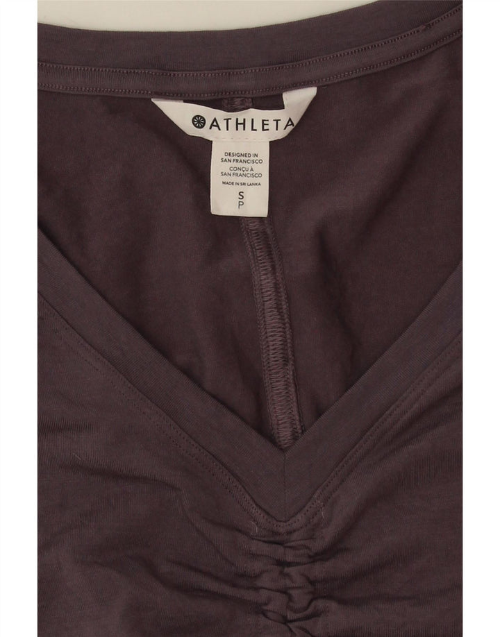 ATHLETA Womens Oversized Top Long Sleeve UK 10 Small Purple Polyester Vintage Athleta and Second-Hand Athleta from Messina Hembry 