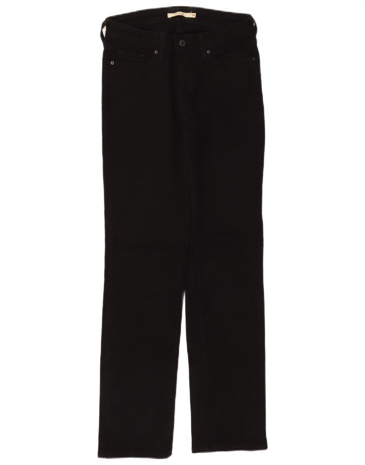 Blugi drepti pentru femei Levi's 714 W26 L30 bumbac negru