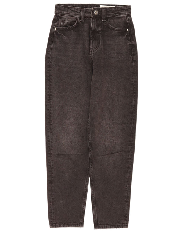 Blugi conici pentru femei Zara EU 32 2XS L22 L27 bumbac gri