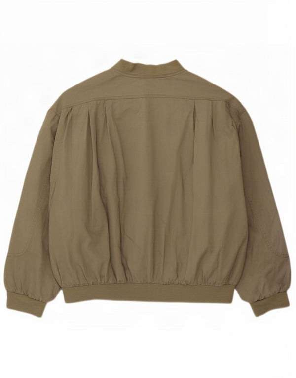 Kemitch Mens Bomber Jacket UK 40 Large Khaki