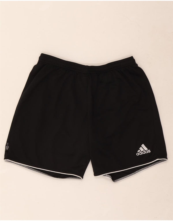 Pantaloni scurți sport pentru bărbați Adidas Climalite, poliester mediu negru