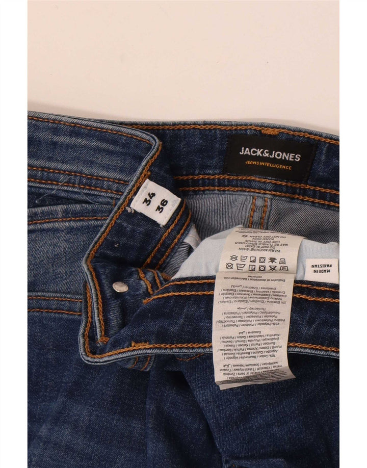 Blugi slim pentru bărbați Jack & Jones W34 L36 Bumbac albastru