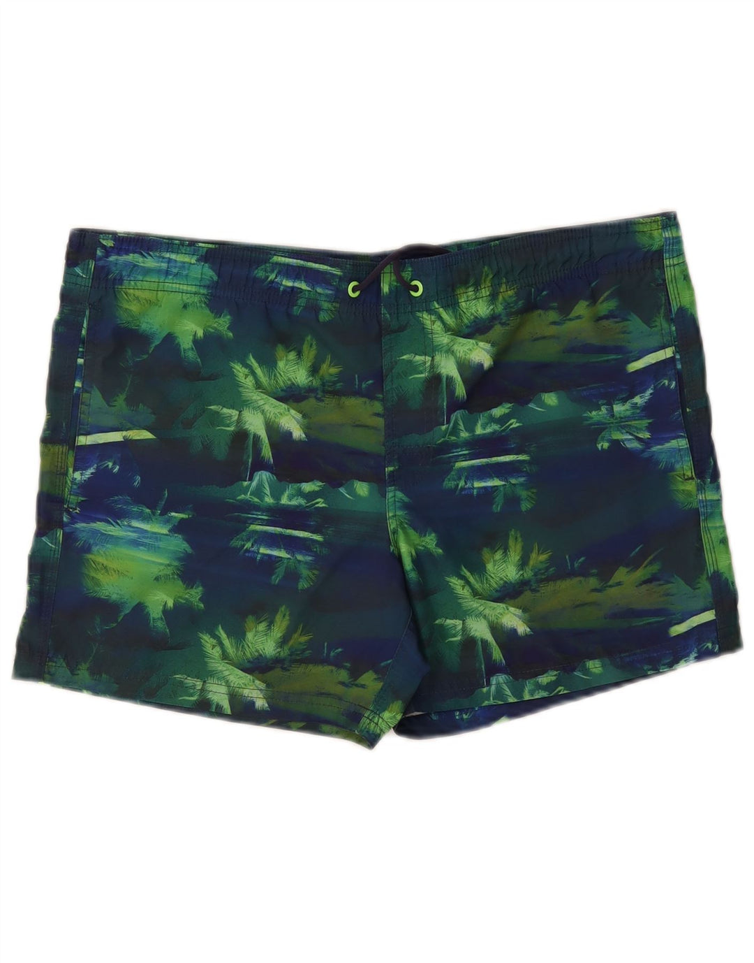 Sundek Pantaloni scurți de înot pentru bărbați, medii, bleumarin, poliester, hawaian