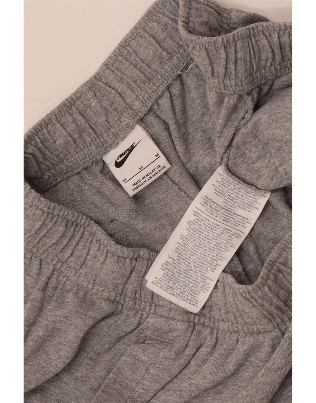Pantaloni scurti sport Nike pentru femei UK 12, bumbac gri mediu