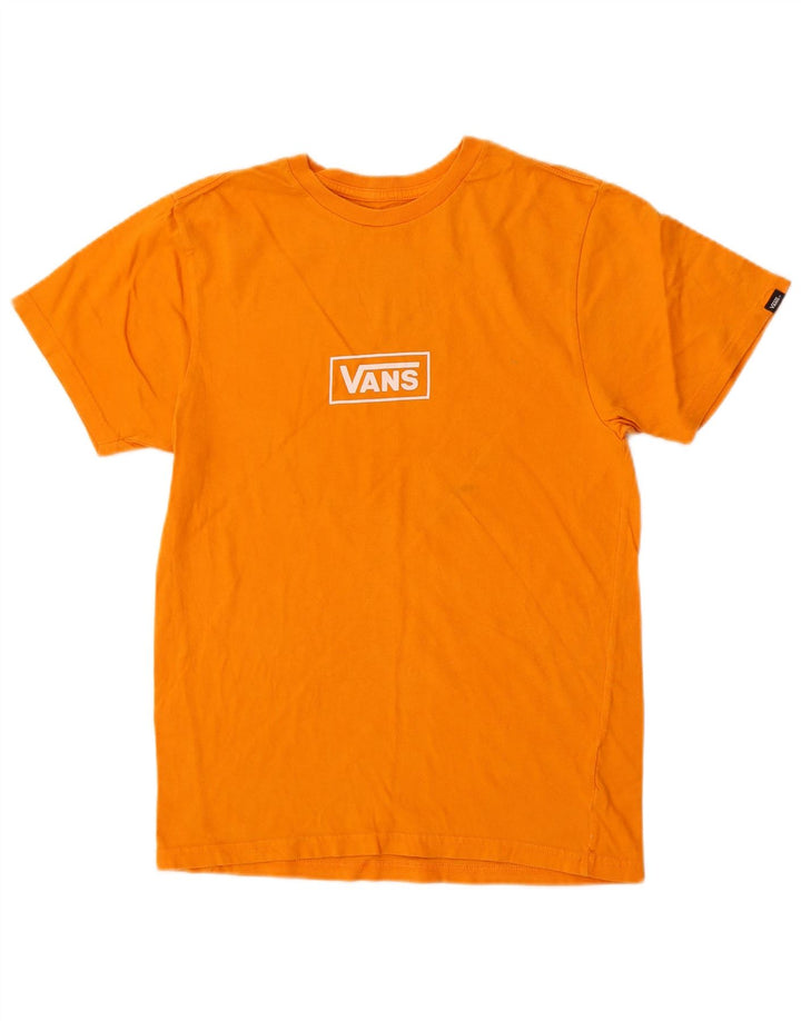 Tricou grafic personalizat Vans pentru bărbați Top mic din bumbac portocaliu