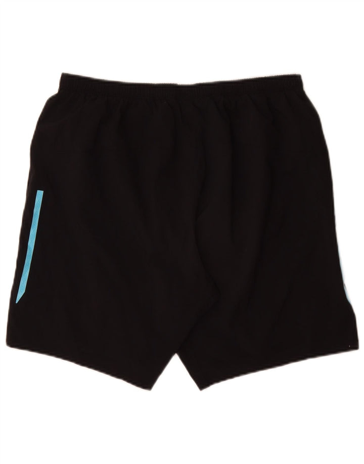 Pantaloni scurți sport Umbro pentru bărbați, poliester mediu negru
