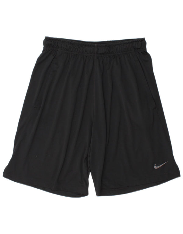 Pantaloni scurți sport Nike Dri Fit pentru bărbați, poliester mediu negru