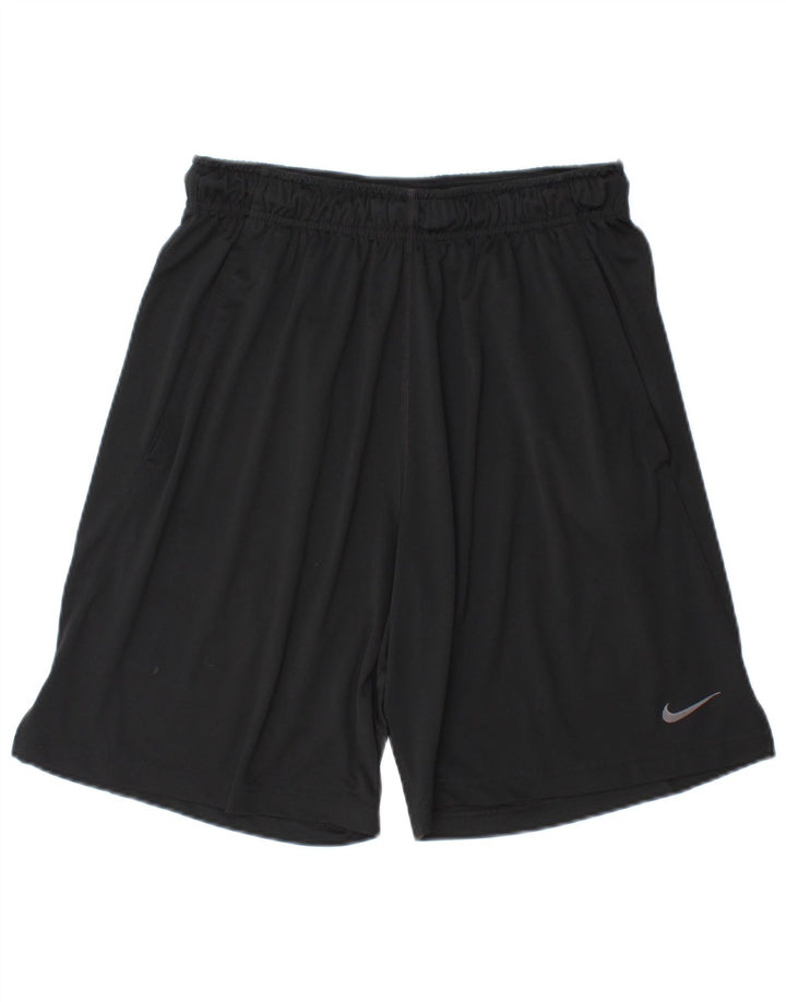 Pantaloni scurți sport Nike Dri Fit pentru bărbați, poliester mediu negru