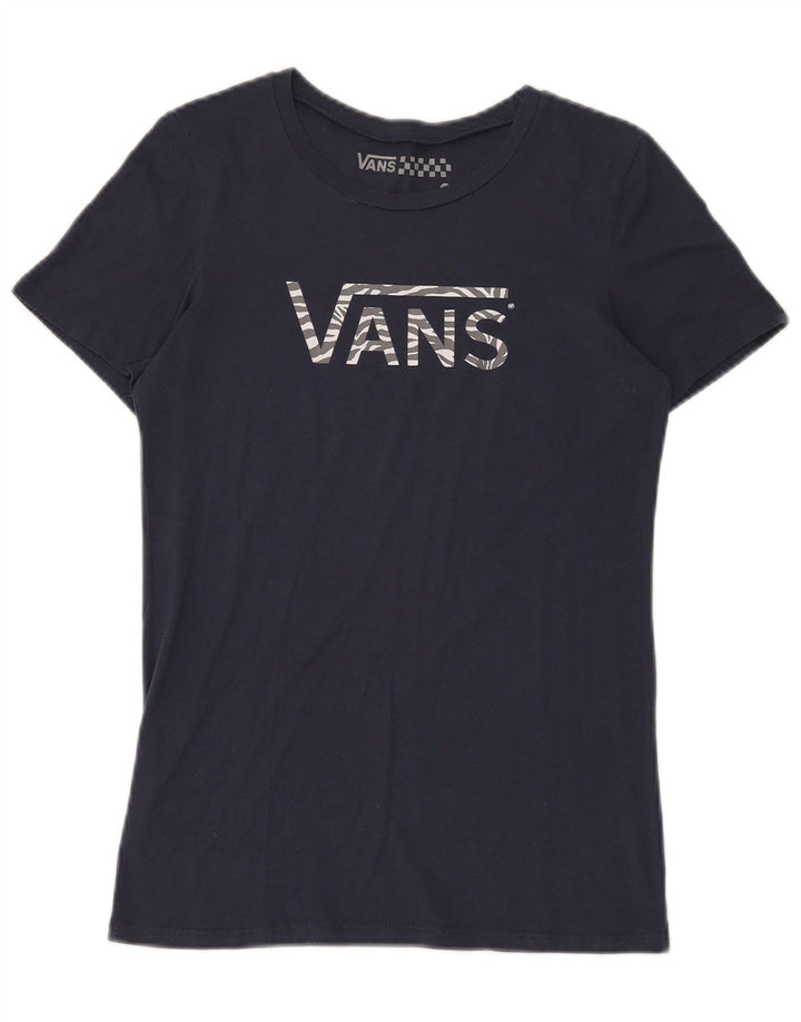 Tricou grafic Vans pentru femei Top UK 14 Large Bleumarin