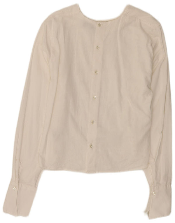 Bluză cămașă din dantelă pentru femei Enara Camicece UK 12 Medium White Viscose