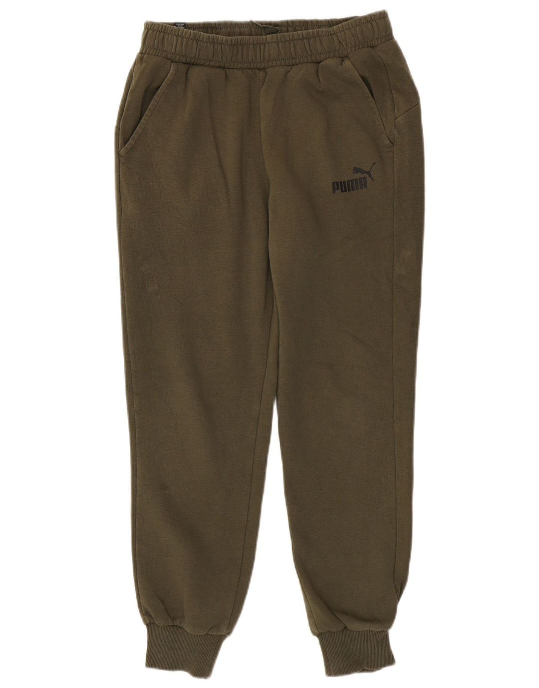 Pantaloni de trening PUMA pentru bărbați Pantaloni de jogging Bumbac mic kaki