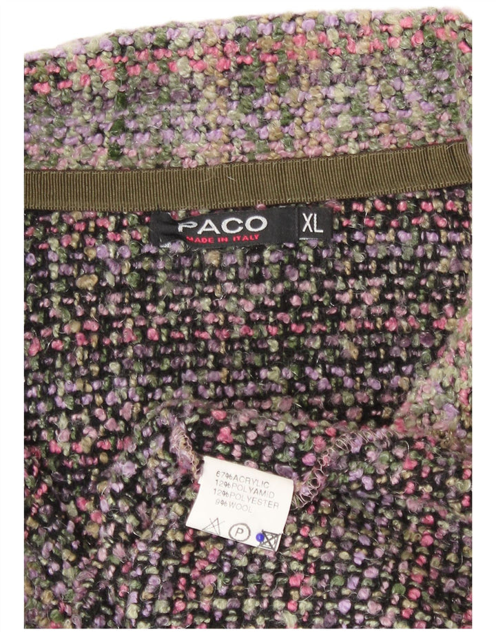 Jachetă Blazer pentru femei Paco, cu 5 nasturi, UK 18 XL, multicoloră, acrilic