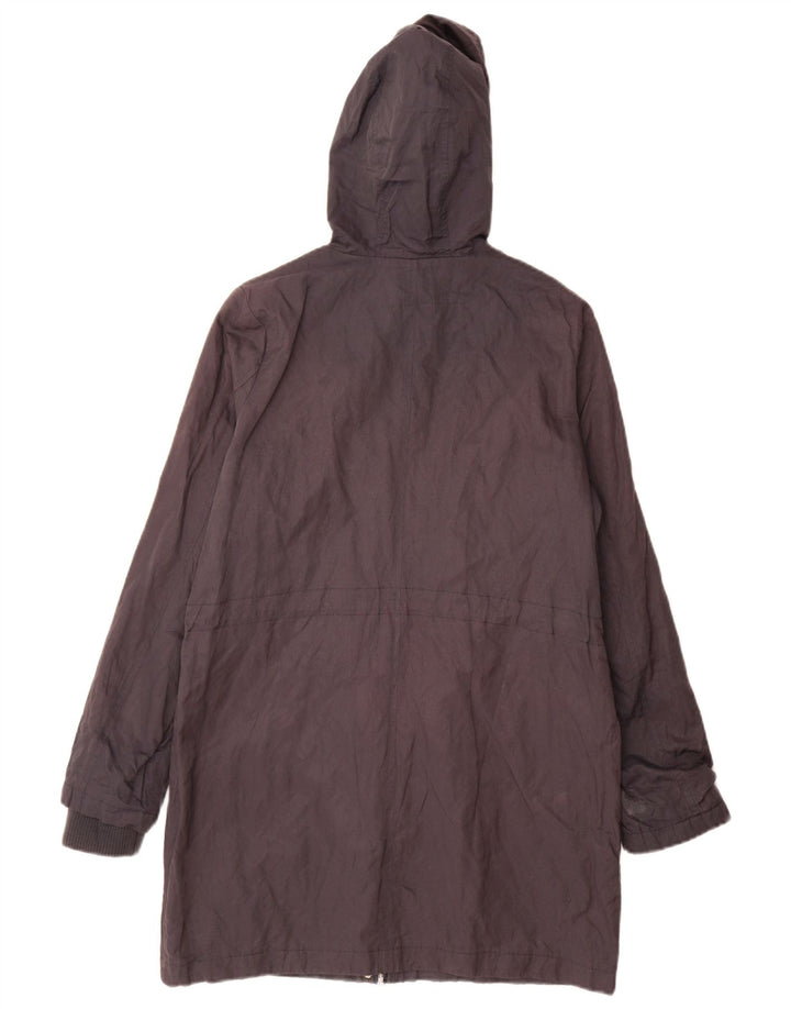 Jachetă parka supradimensionată cu glugă pentru femei Oasis UK 10 mic bumbac bleumarin