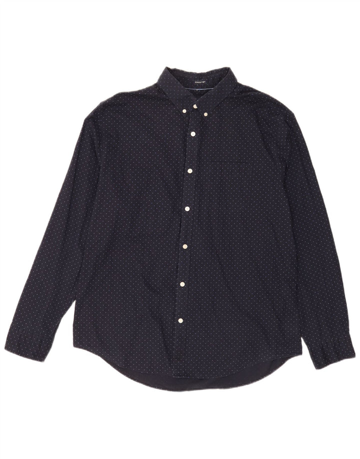 Cămașă pentru bărbați American Eagle XL bleumarin, bumbac cu pete