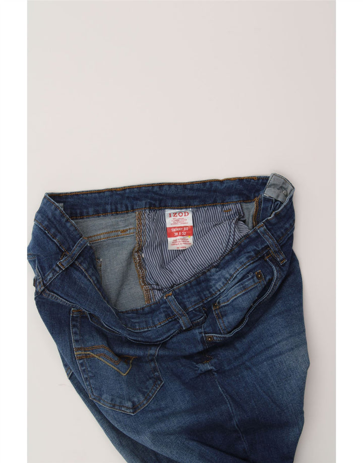 IZOD Mens Skinny Jeans W38 L32 Blue Vintage Izod and Second-Hand Izod from Messina Hembry 