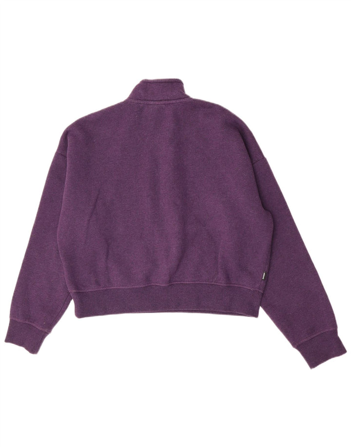 Pulover oversized crop Superdry pentru femei UK 14 mare violet
