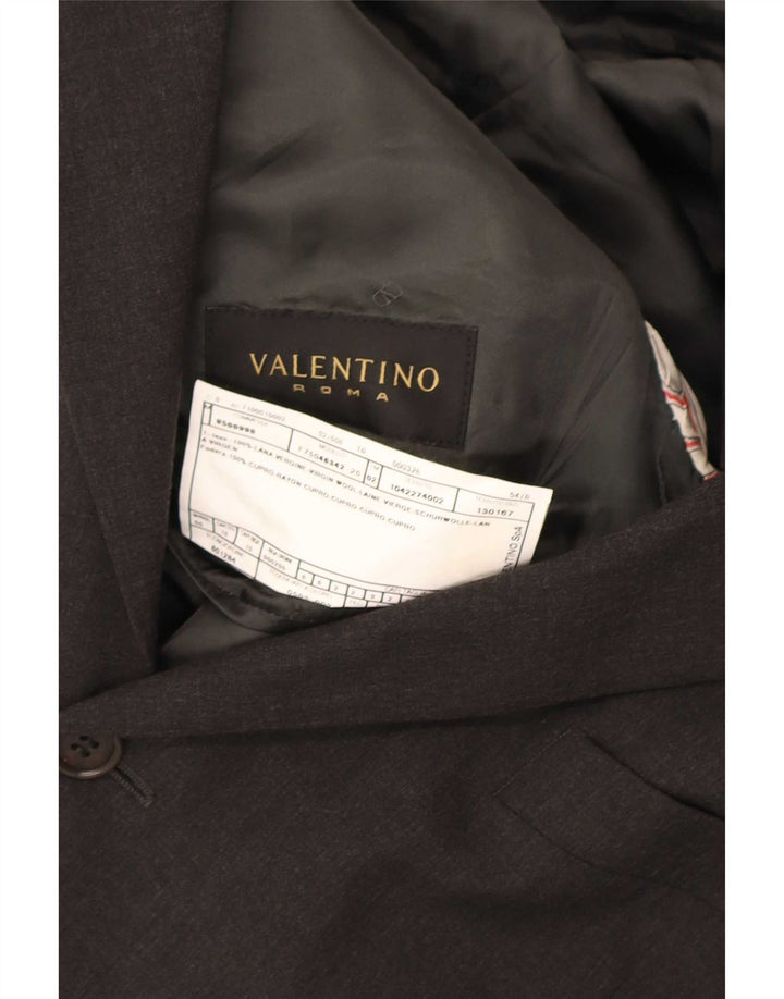 Jachetă Valentino pentru bărbați cu 3 nasturi IT 54 2XL Lână gri
