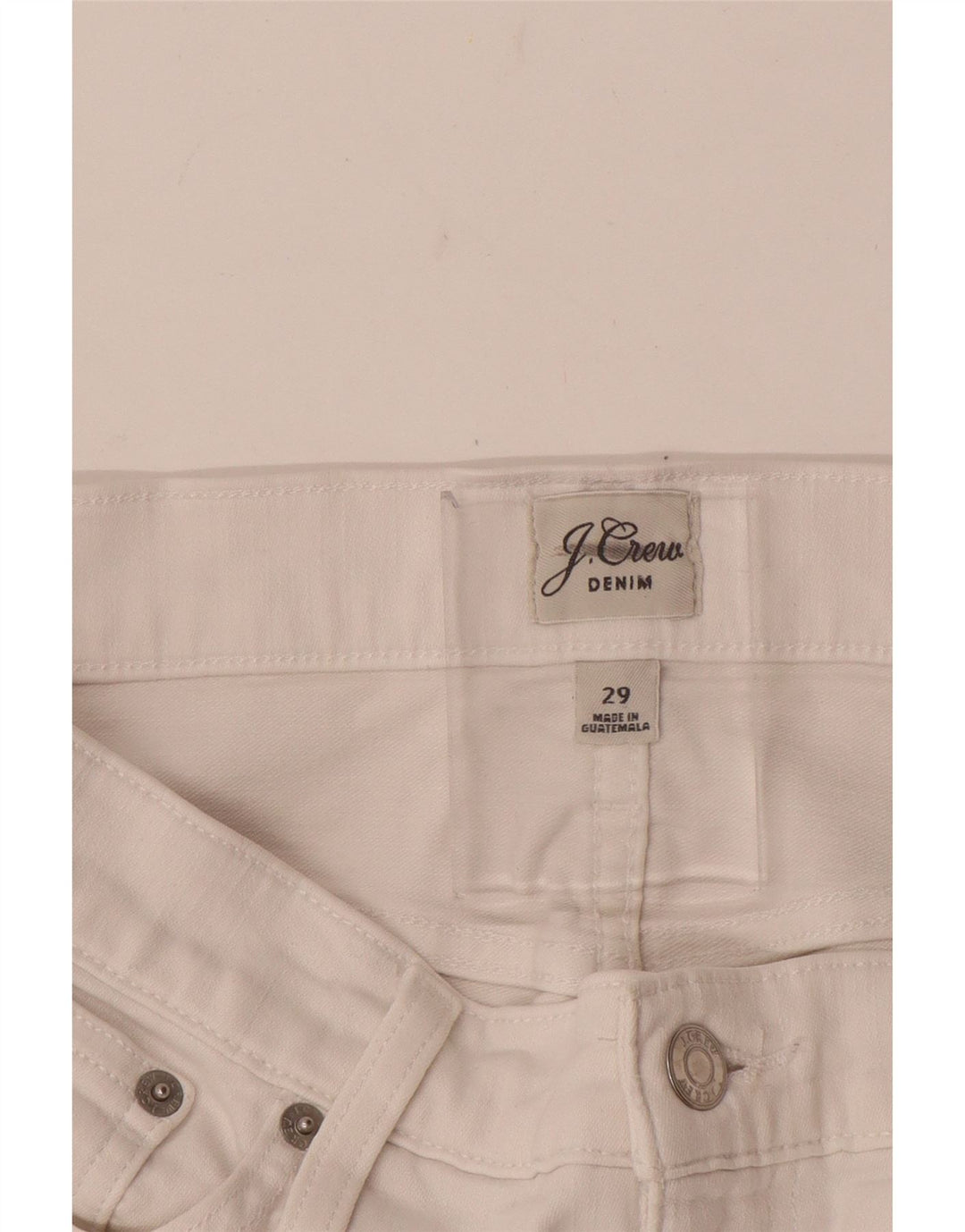 Pantaloni casual drepti pentru femei J. Crew L29 L28 alb