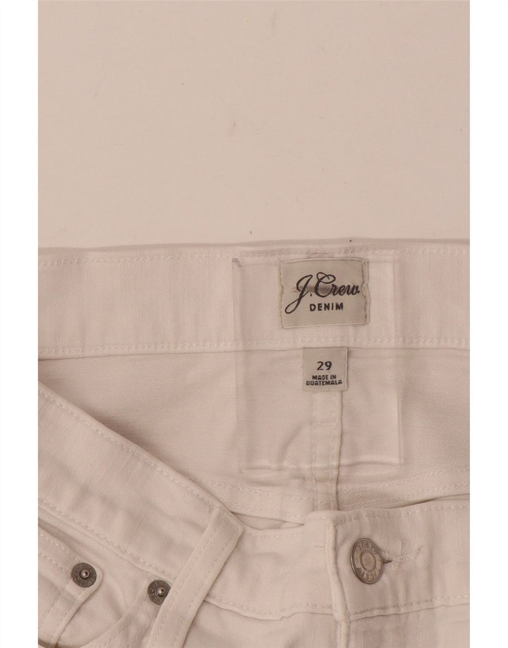 Pantaloni casual drepti pentru femei J. Crew L29 L28 alb