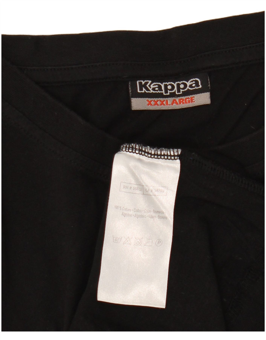Tricou Bărbați Kappa Top 3XL Bumbac Negru