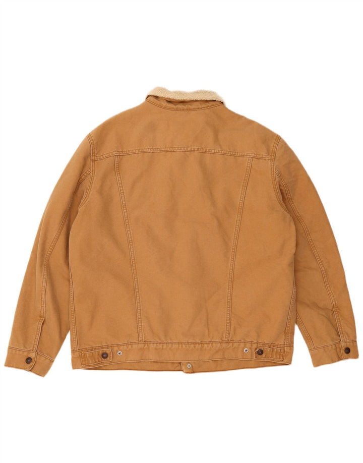 Jachetă Sherpa LEVI'S pentru bărbați UK 44 2XL maro bumbac