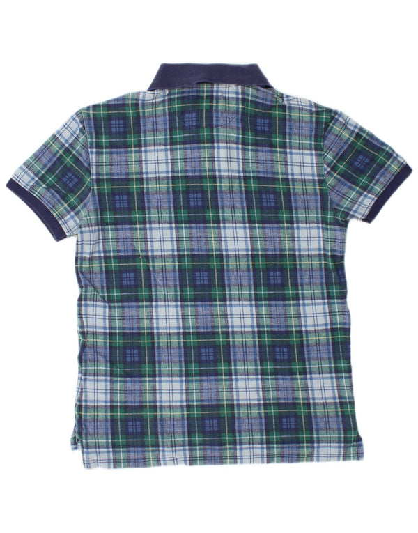 POLO RALPH LAUREN Cămașă polo personalizată pentru bărbați, slim fit, bumbac cu carouri albastre mici