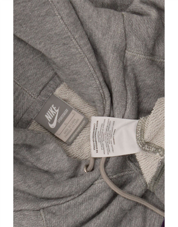 Pulover Nike pentru bărbați, cu capota, mare, gri, bumbac