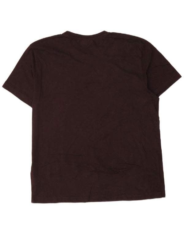 Tricou cu mânecă scurtă pentru bărbați Kappa Top 2XL bumbac negru